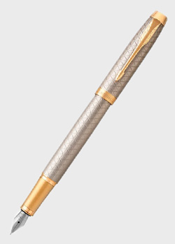 Перова ручка Parker IM 17 Premium Warm Silver GT FP F 24111, фото